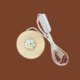 گوی کریستال چراغ دار طرح کرومی