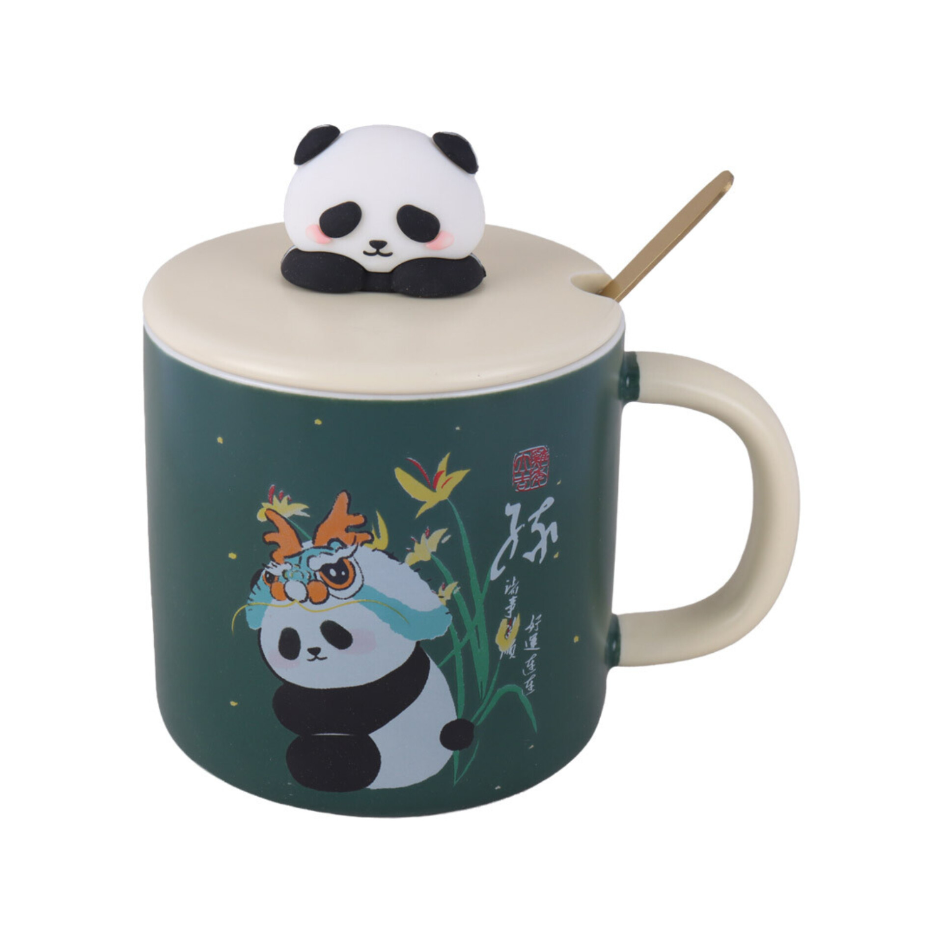 ماگ پاندا عروسک دار اورجینال